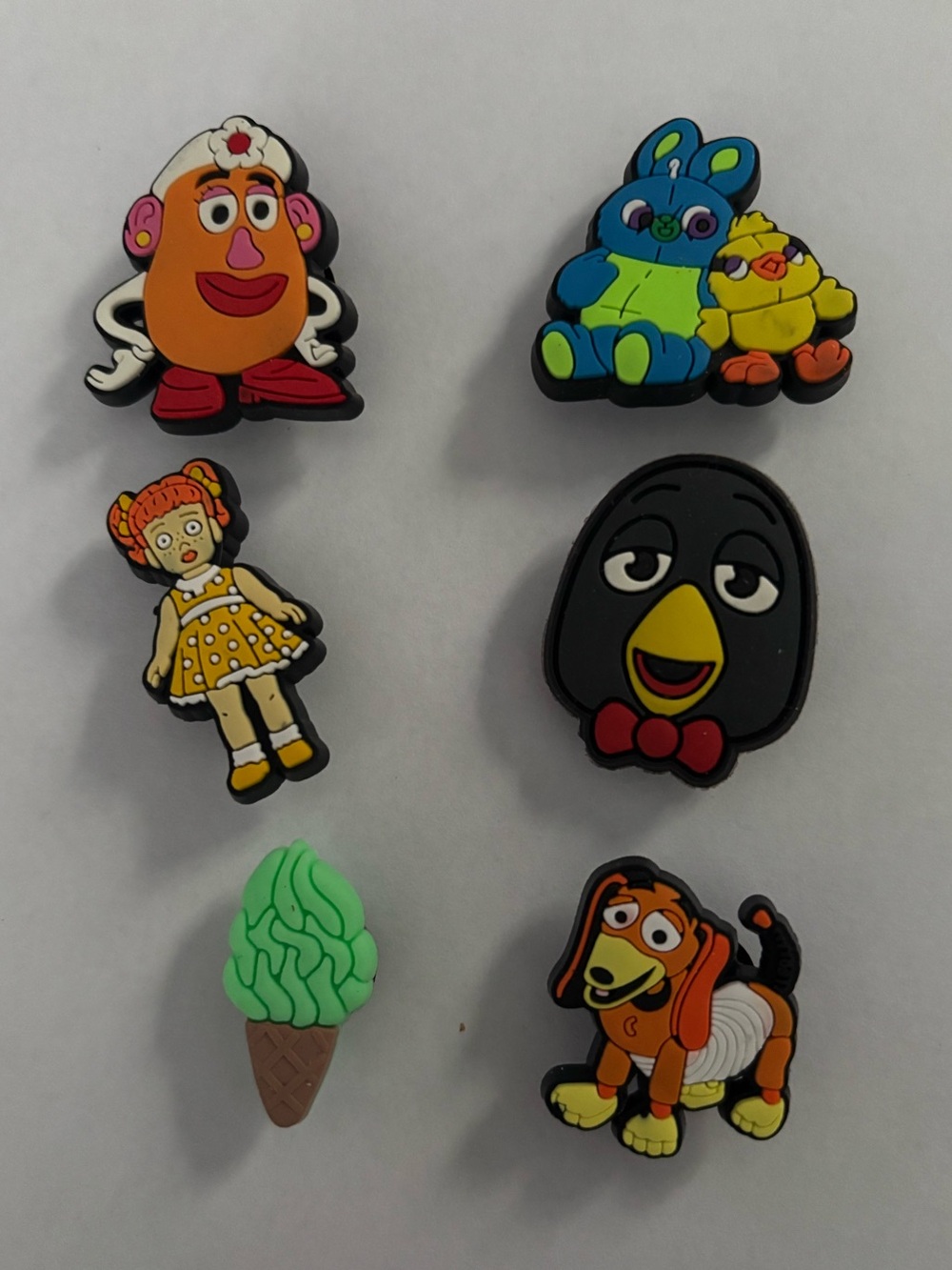 Toy Story character croc charms/jibbitz